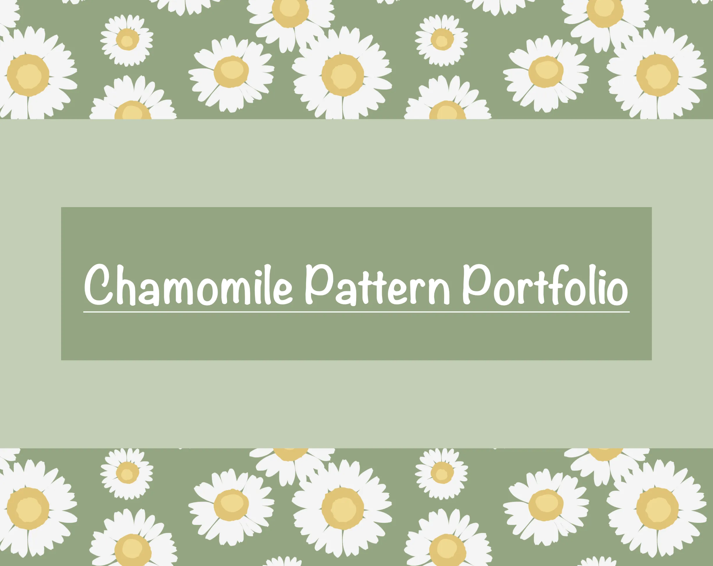 Chamomile pattern collection hero image.