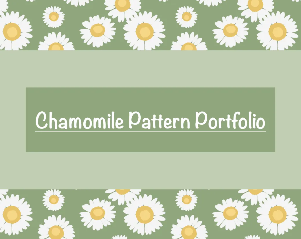 Chamomile pattern collection hero image.