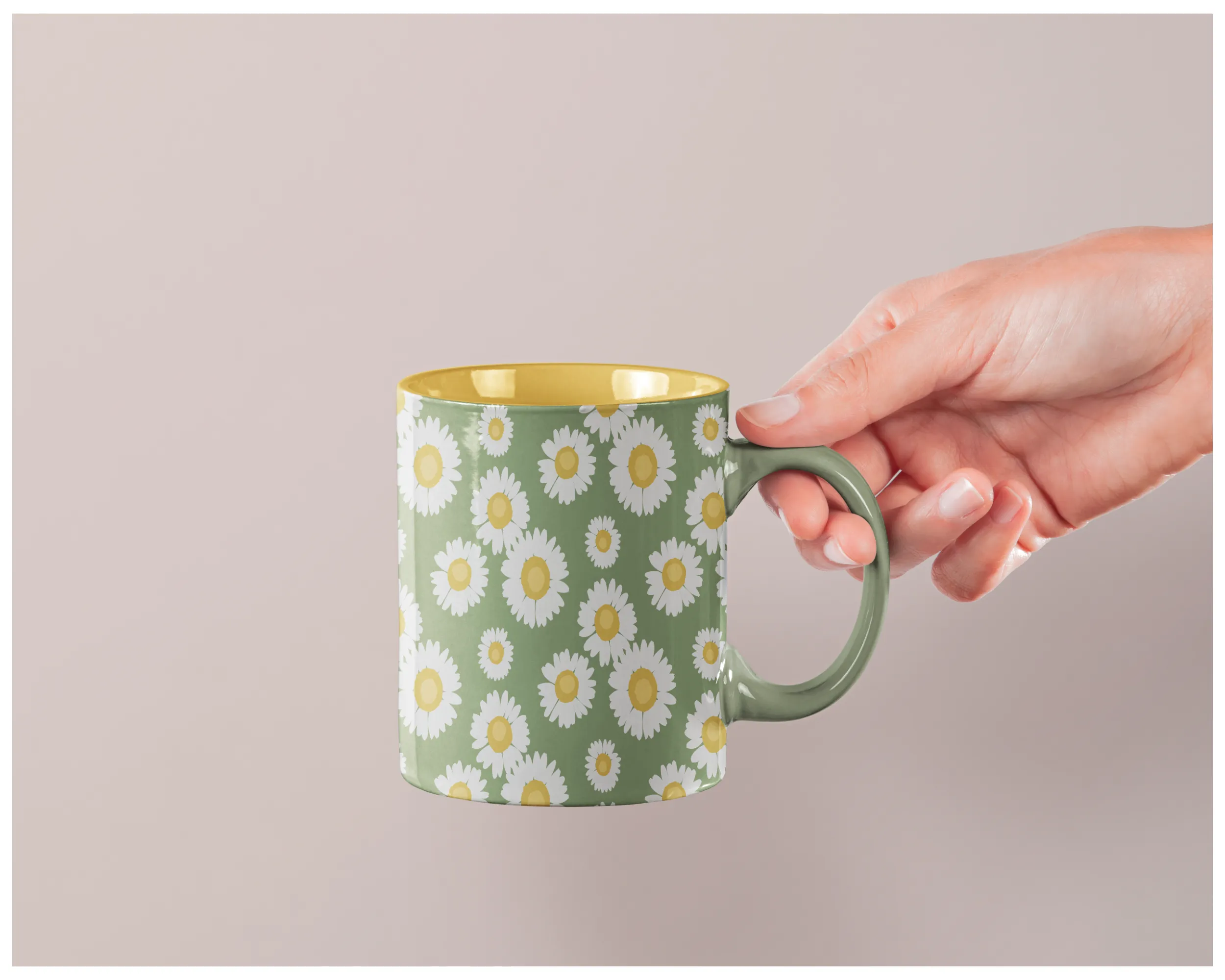 Chamomile pattern detail.