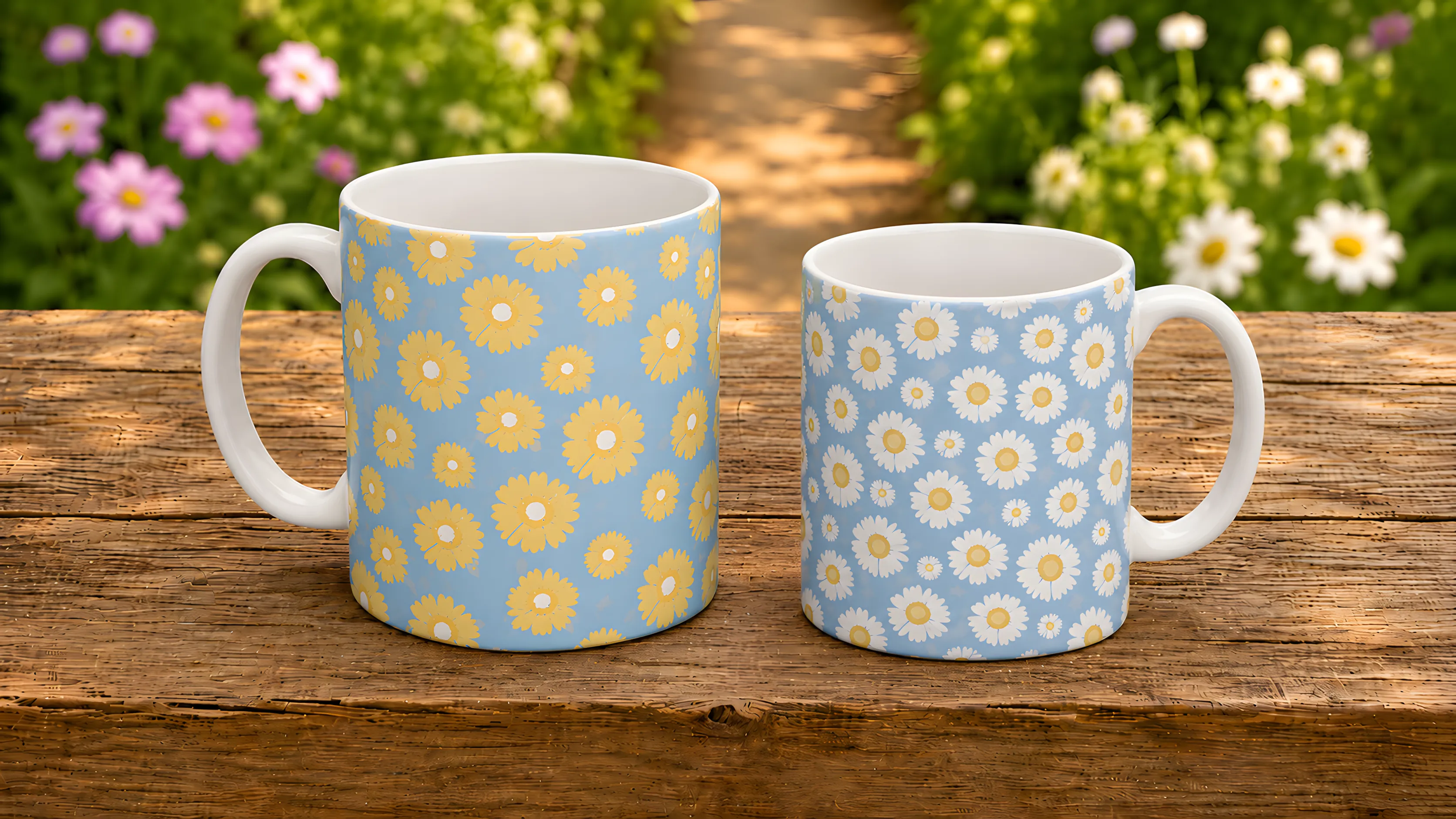 Chamomile pattern row preview.