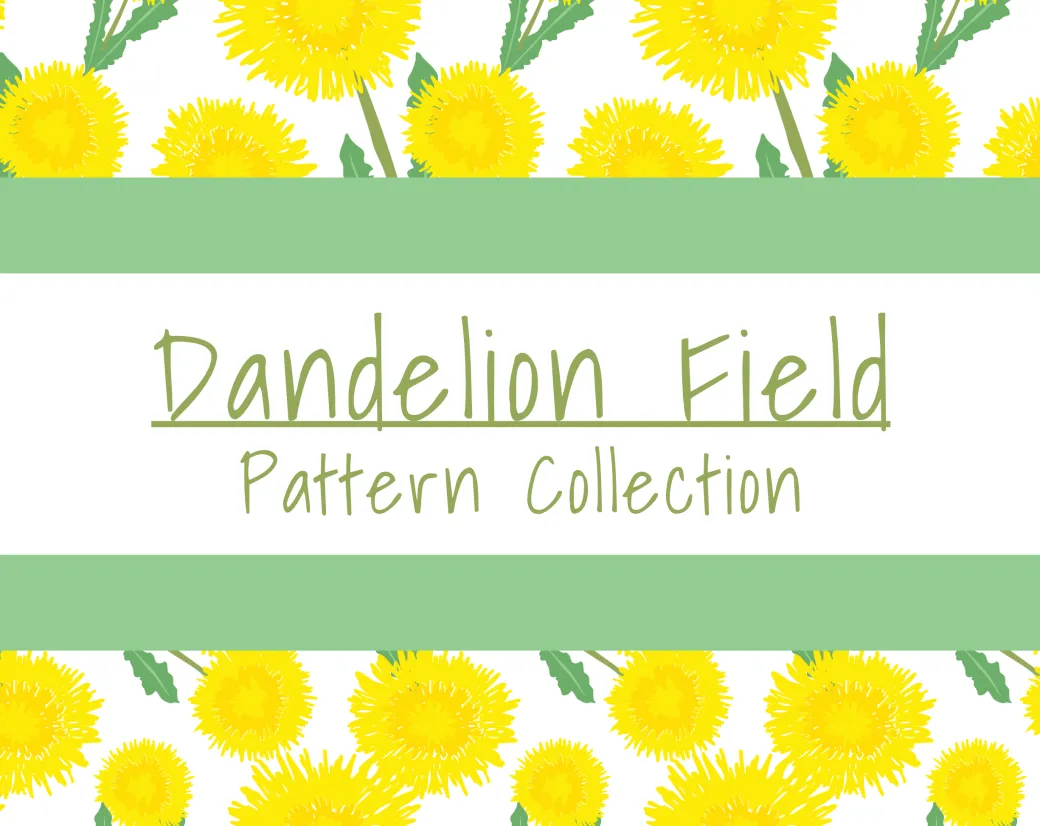 Dandelion field pattern collection hero image.
