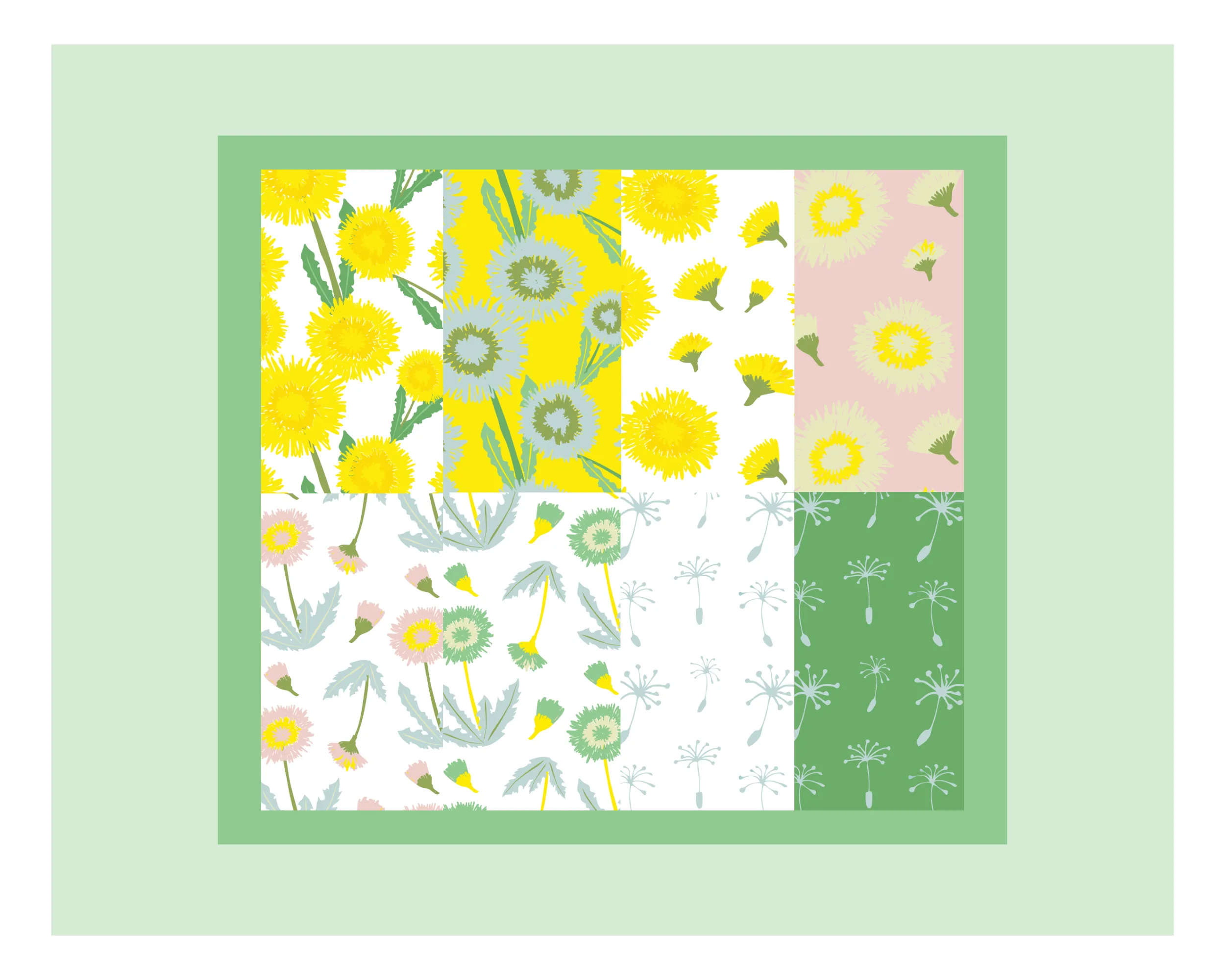 Dandelion field pattern secondary layout.