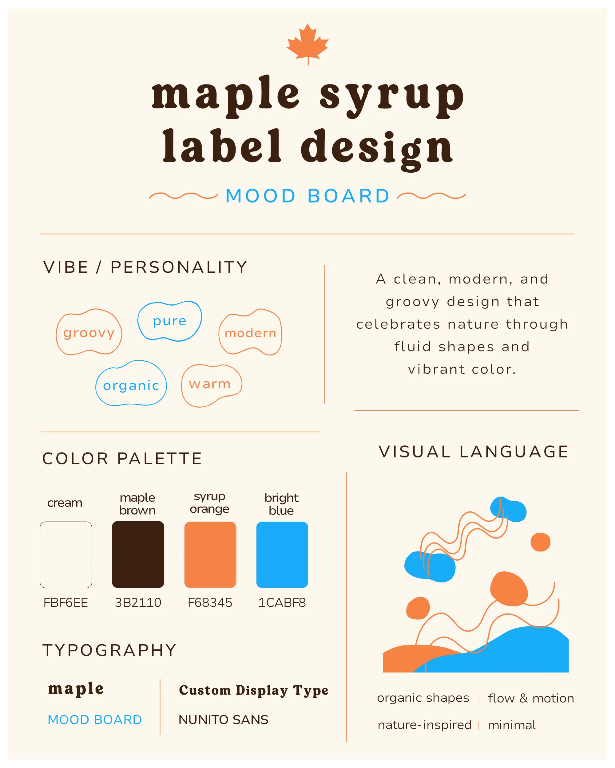 Maple syrup bottle label detail.