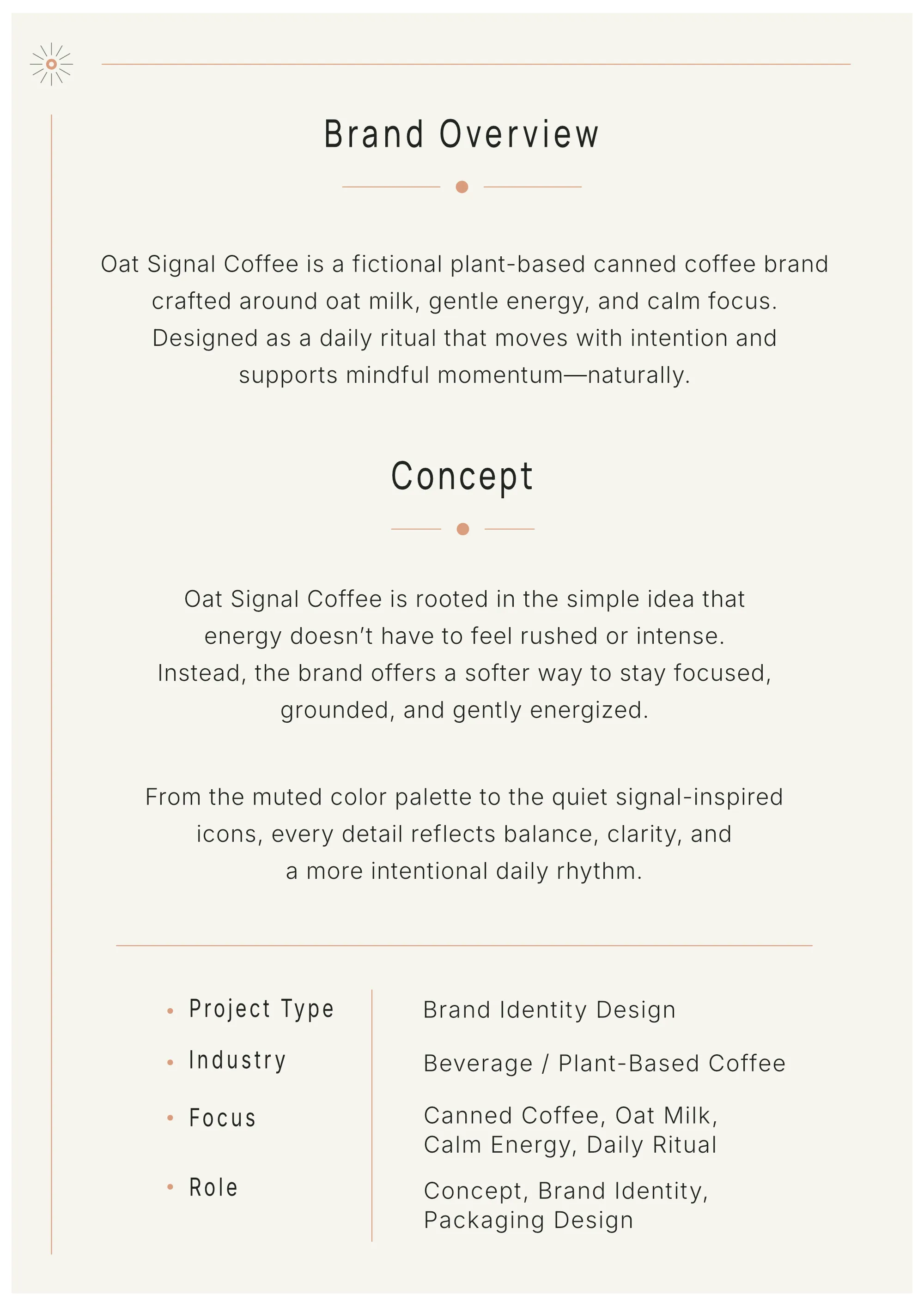 Oat Signal packaging applications.