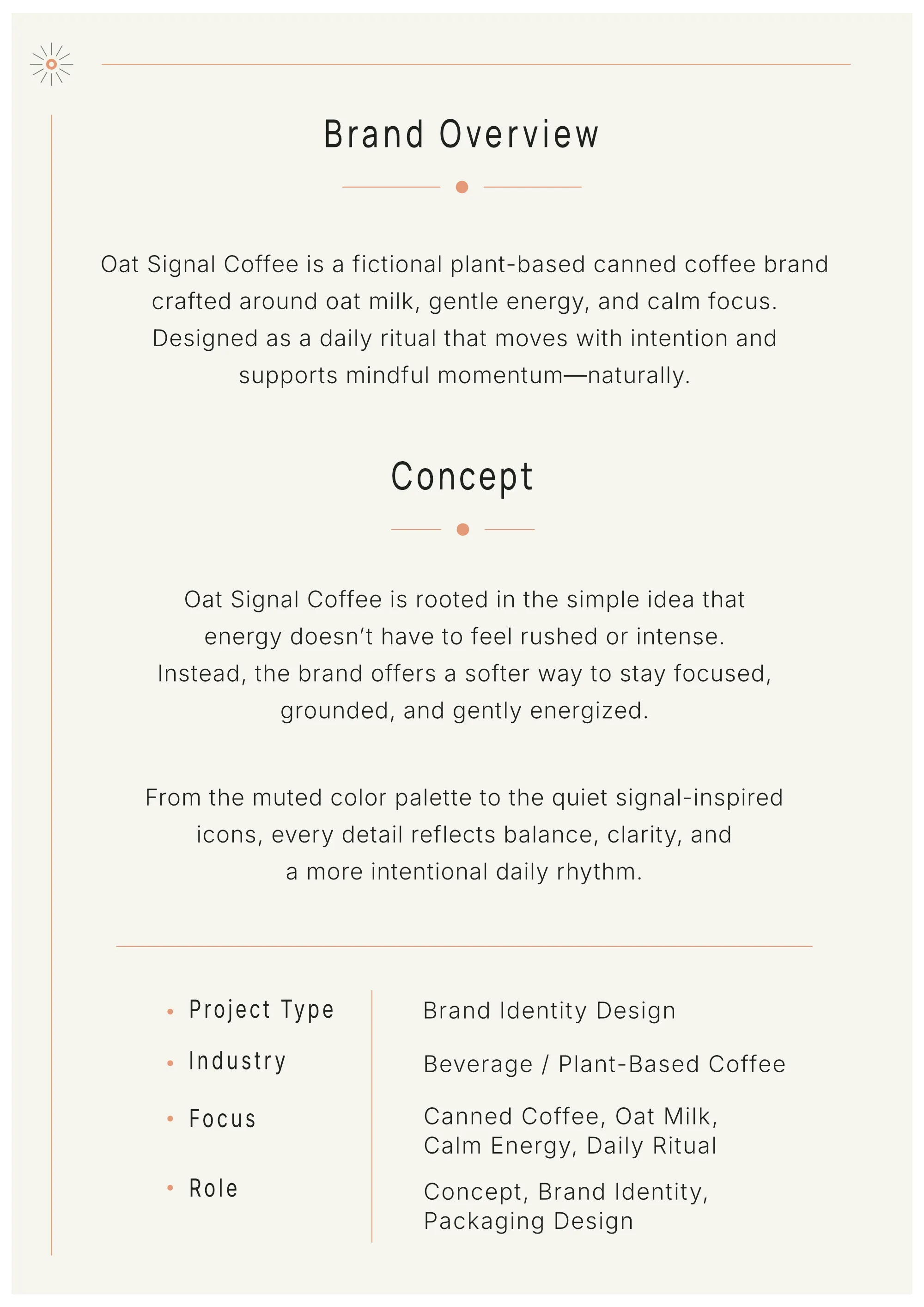 Oat Signal packaging applications.