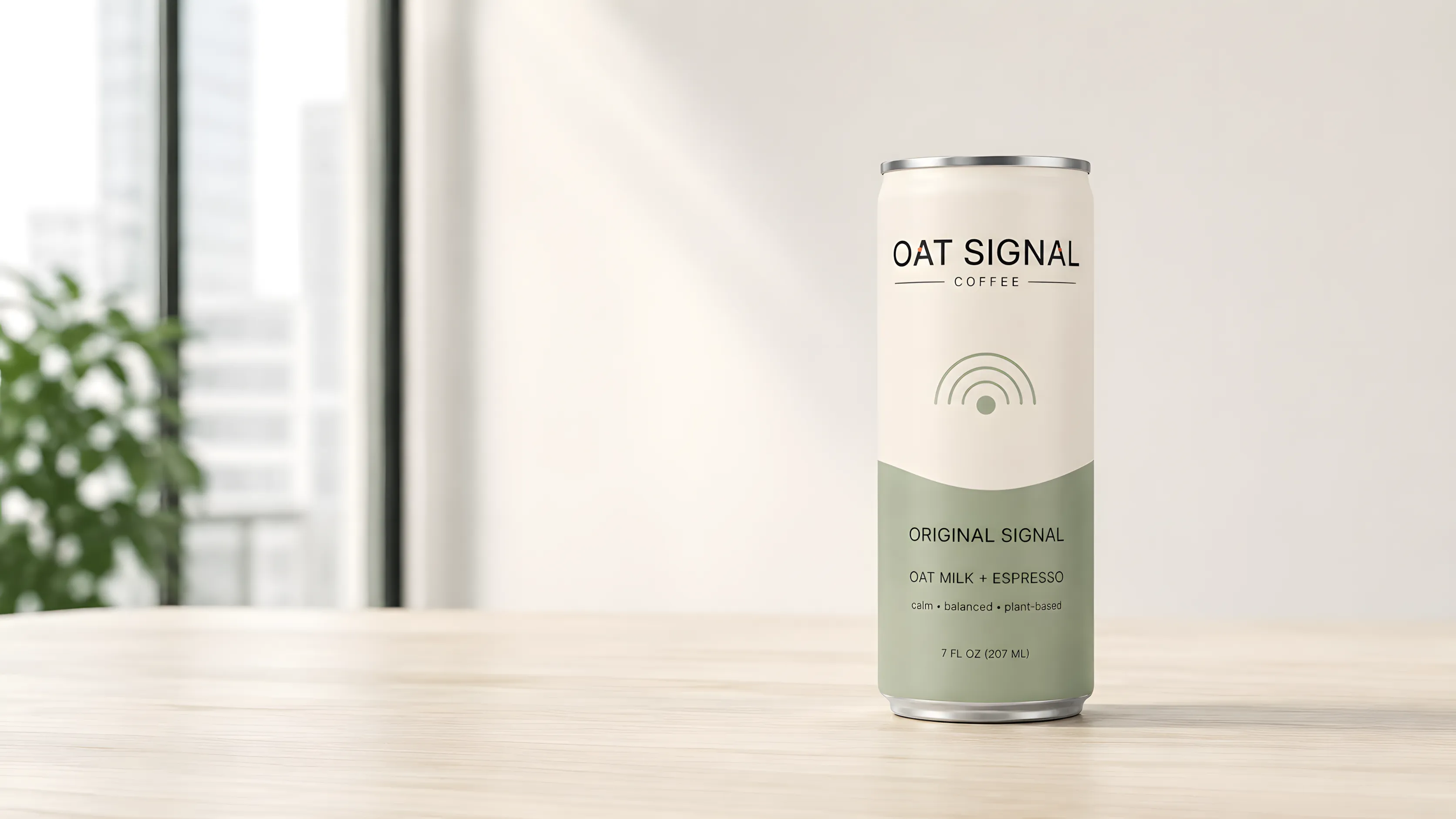 Oat Signal canned coffee row preview.