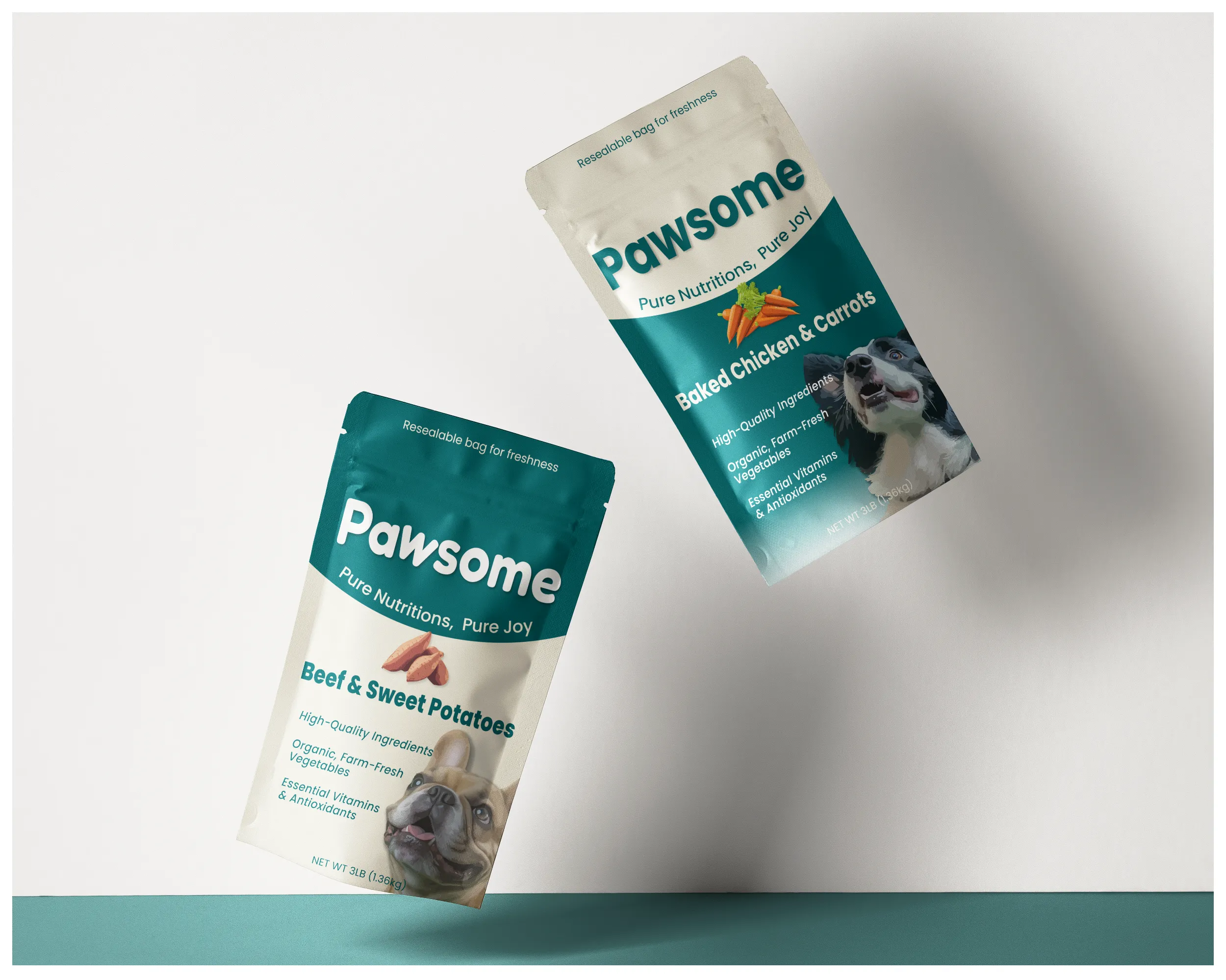 Pawsome product family mockup.