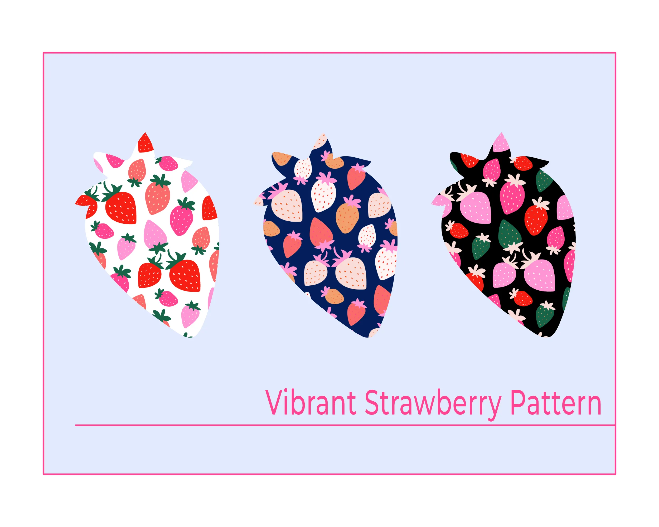 Vibrant Strawberry pattern hero image.