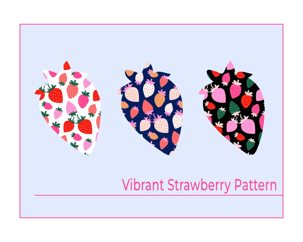 Vibrant Strawberry pattern hero image.