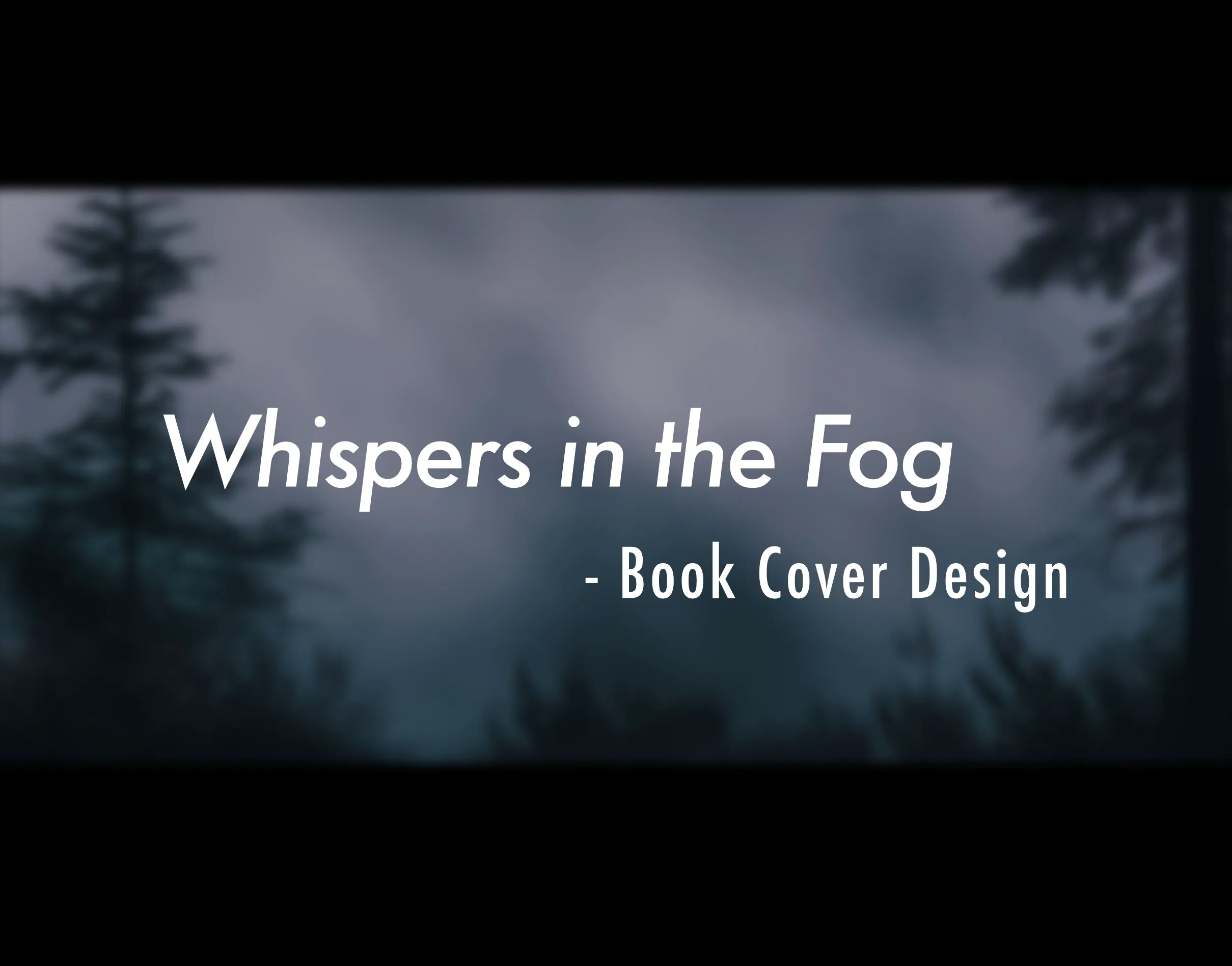 Whispers in the Fog book cover design.