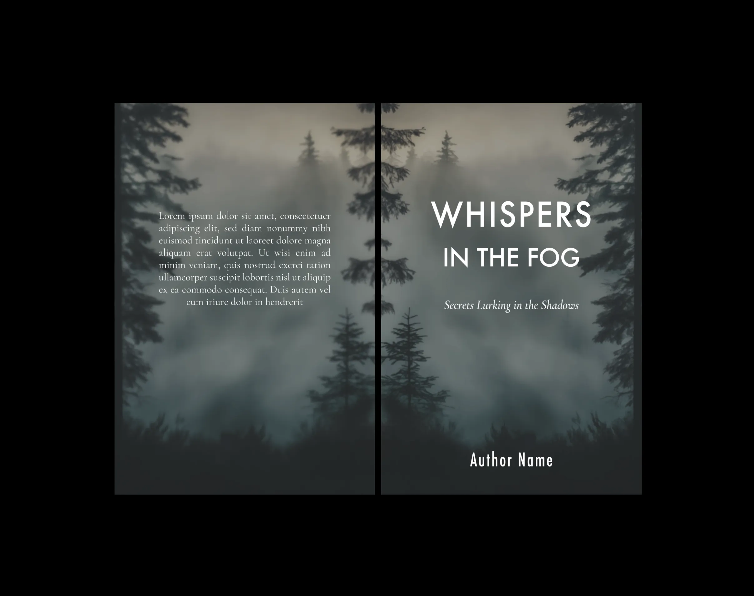 Whispers in the Fog cover detail.