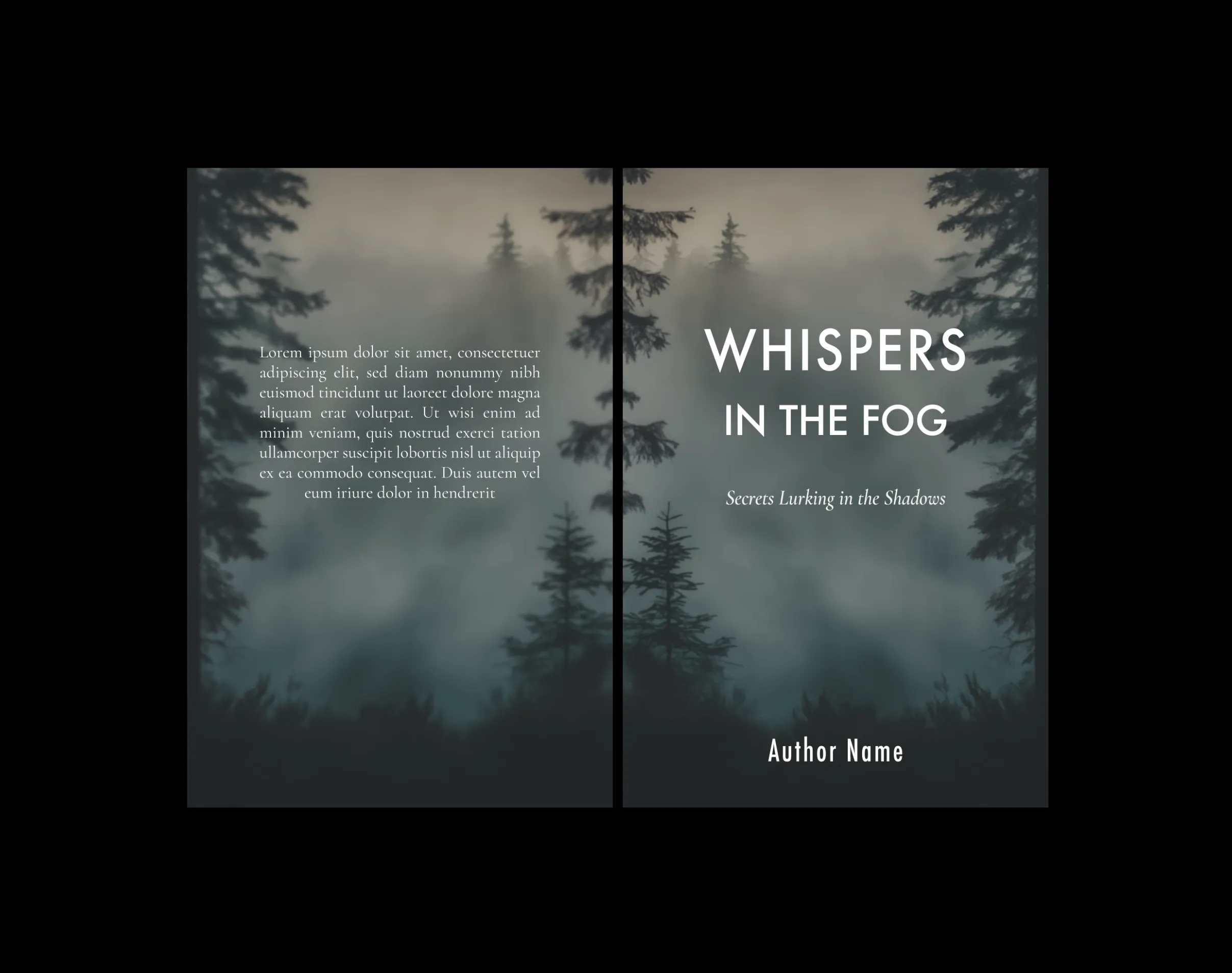 Whispers in the Fog cover detail.